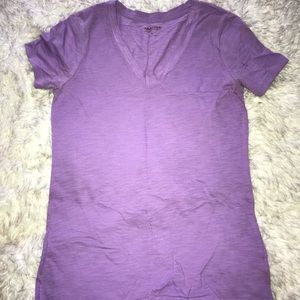 V-Neck Purple Tee